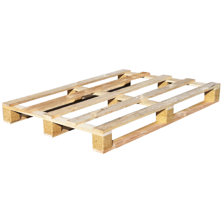 Palet de madera estándar para logística y transporte de mercancías