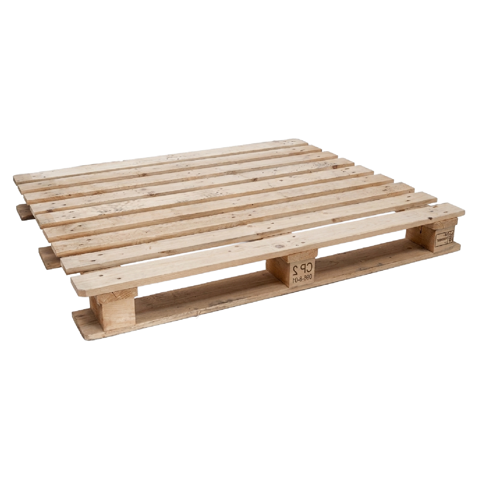 Palet CP1 de madera para logística industrial y transporte de mercancías