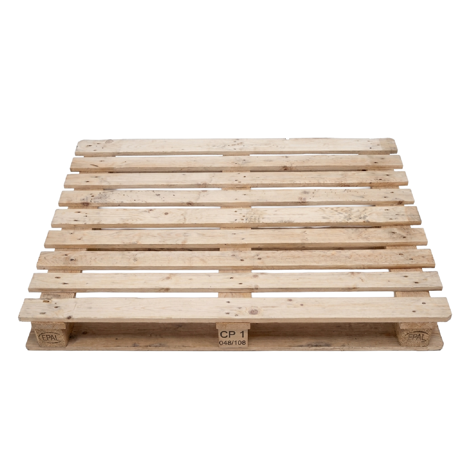 Palet CP1 de madera para transporte industrial y logística química