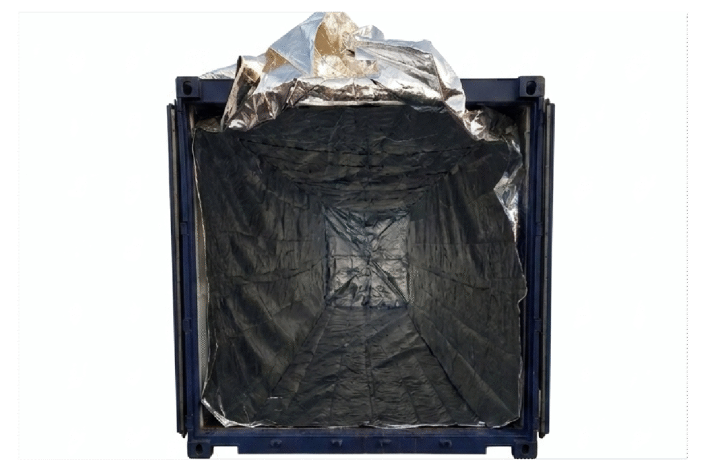 Coverliner para protección anticorrosión en contenedor durante el transporte de mercancías