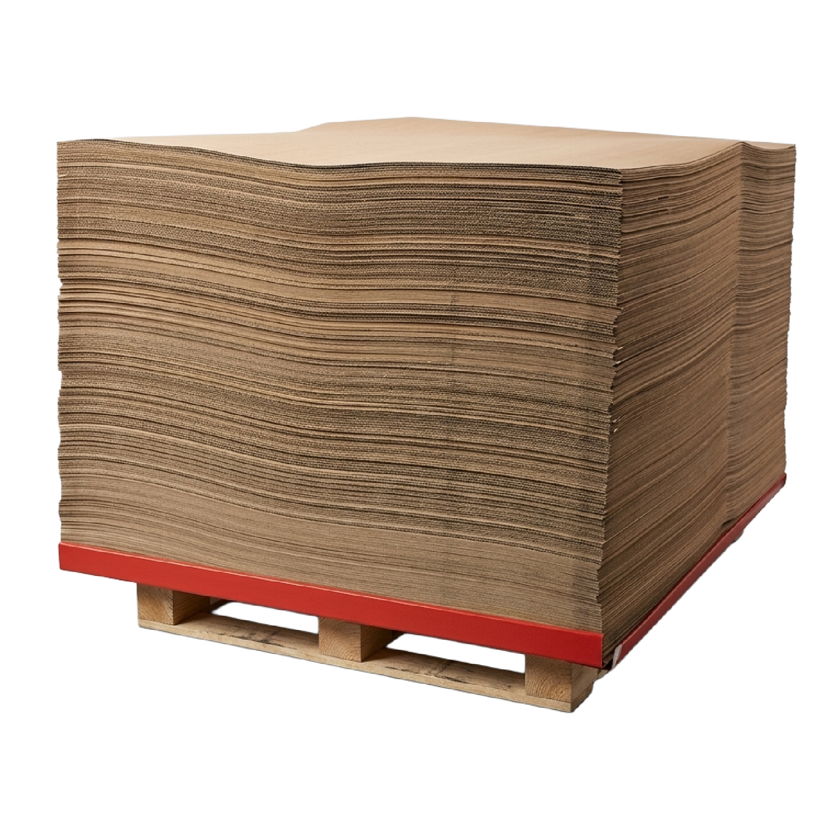 Slip Sheets de cartón en carga industrial sobre palet