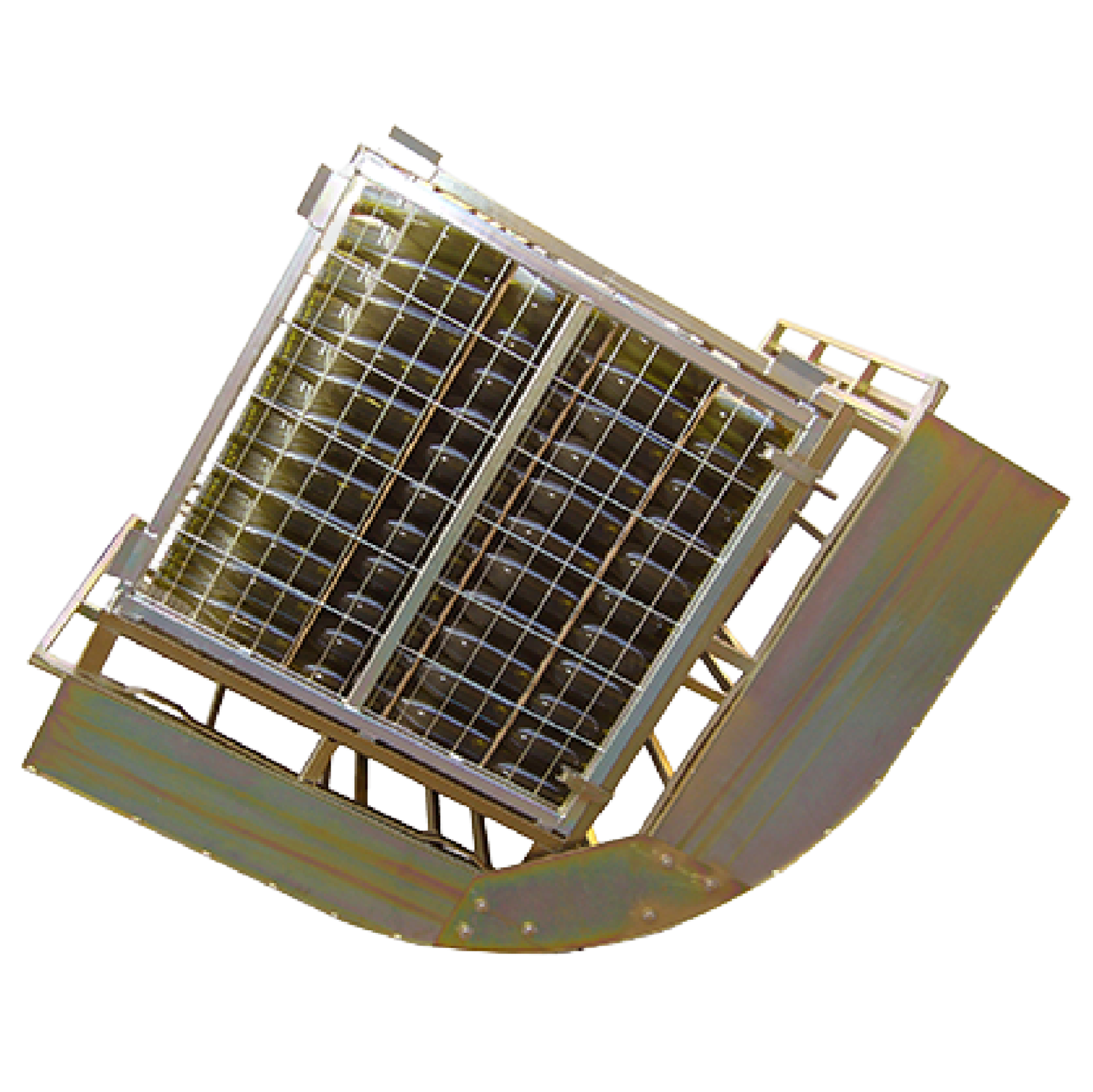 Jaula metálica para bodegas con sistema basculante para manipulación de botellas de vino