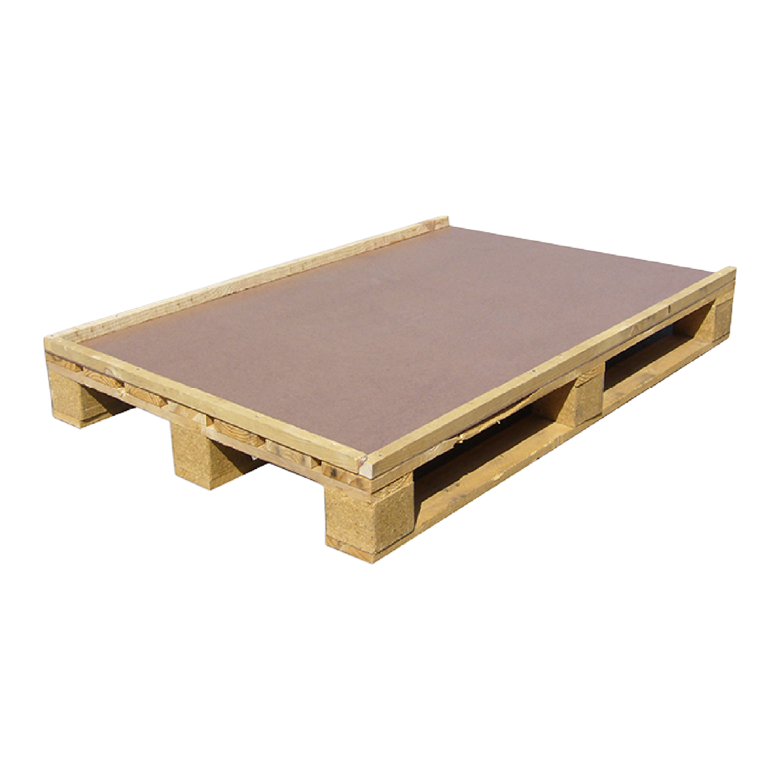 Pal-Pack vacío para bodegas con base de palet y superficie de carga preparada