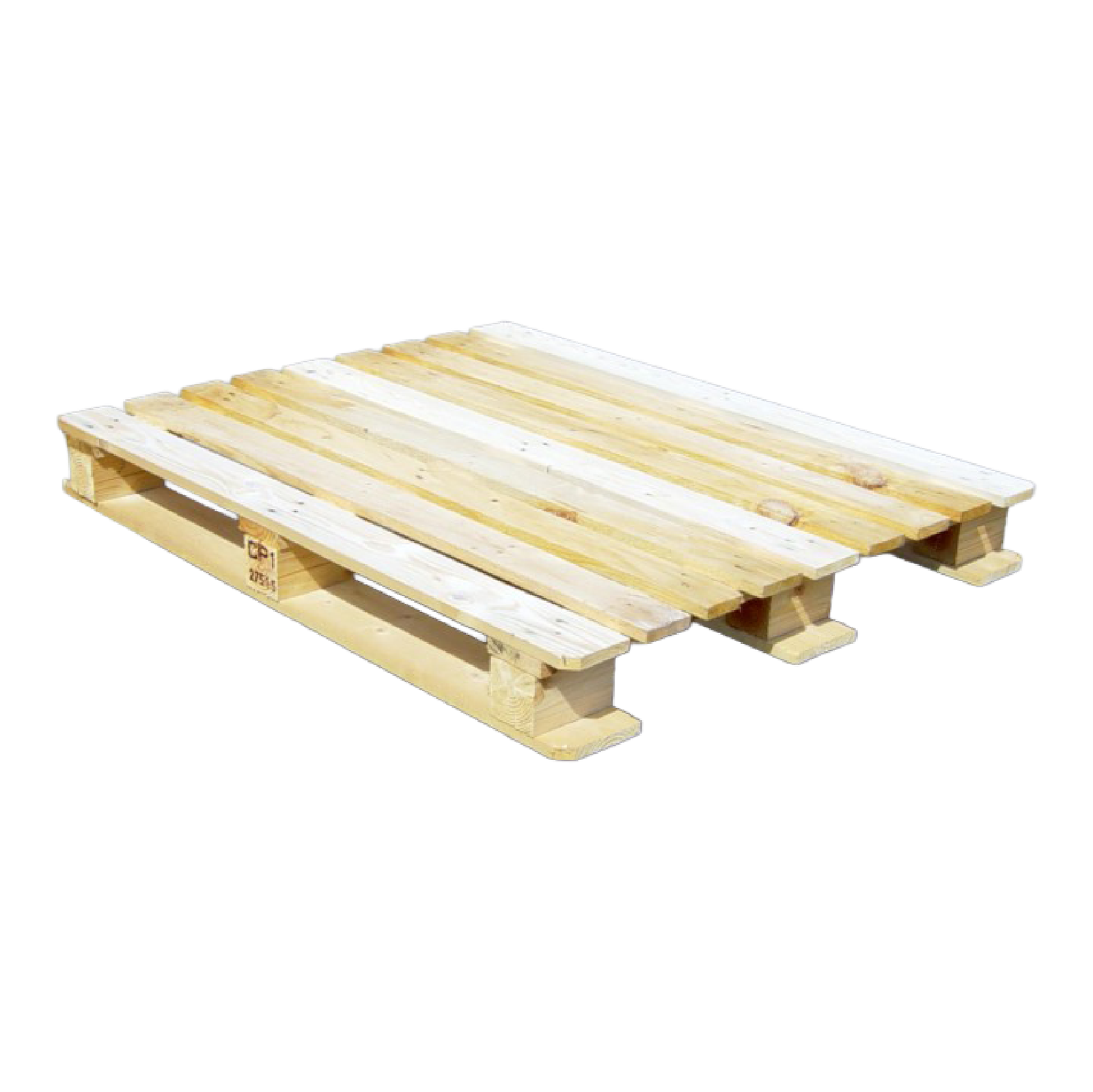 Palet de madera a medida resistente para carga industrial