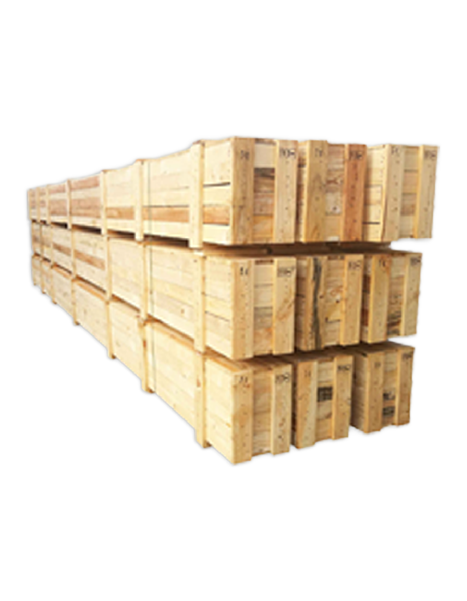 Embalajes de madera largos para transporte de piezas industriales de gran longitud