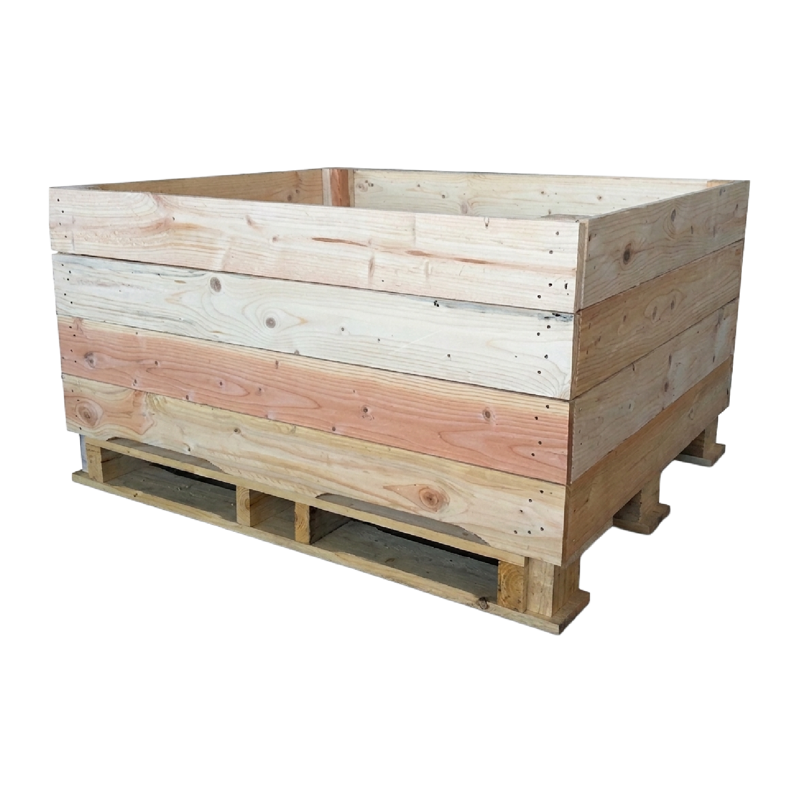 Palots de madera para almacenamiento de productos sobre palet