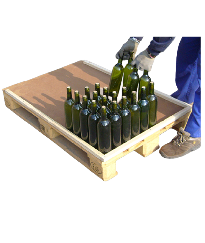 preparación pal-pack: embalaje para bodegas